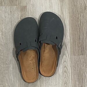 Dark Gray Slip-On Clogs
